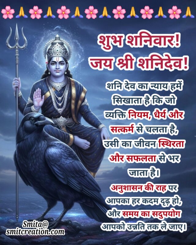 Shubh Shanivar Jai Shani Dev Anushasan Aur Unnati