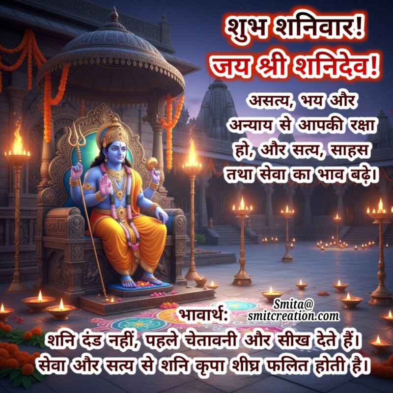 Shubh Shanivaar Shani Dev Kripa Aur Bhavarth