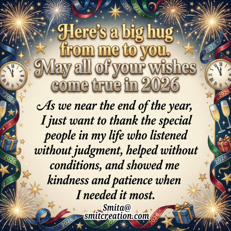 Grateful Message At End Of 2025 Year