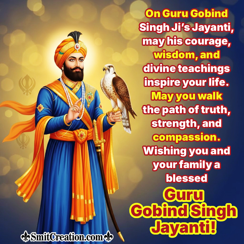 Guru Gobind Singh Jayanti Wishing Pic For Family