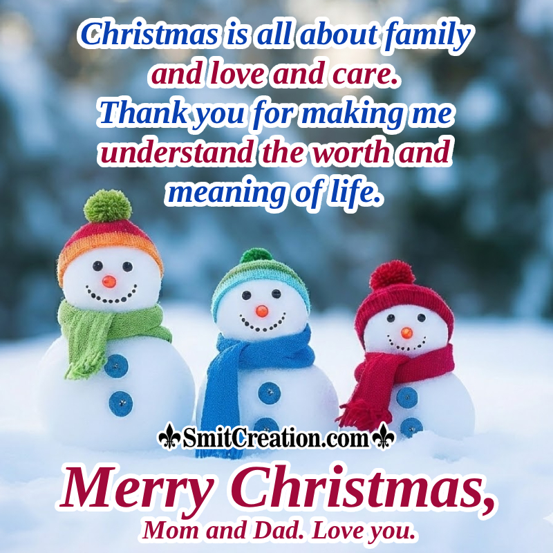 Christmas Messages for Parents