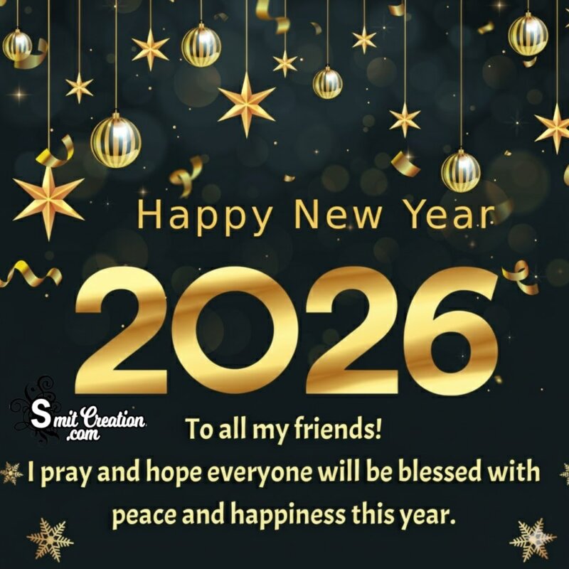 New Year Day 2026 Message Pic For Friends