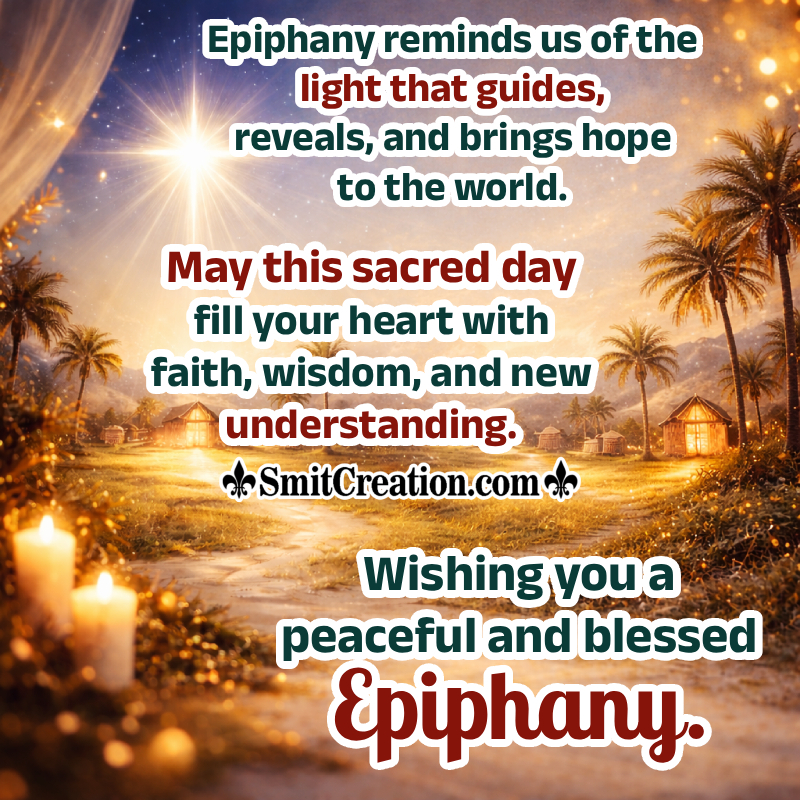 Wishing You A Blessed Epiphany Nice Image