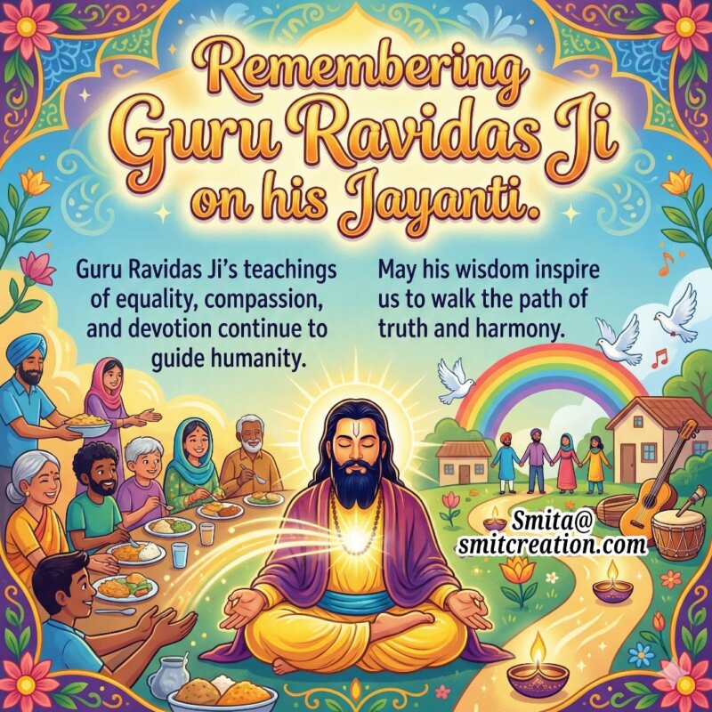 Guru Ravidas Jayanti Equality Message Image