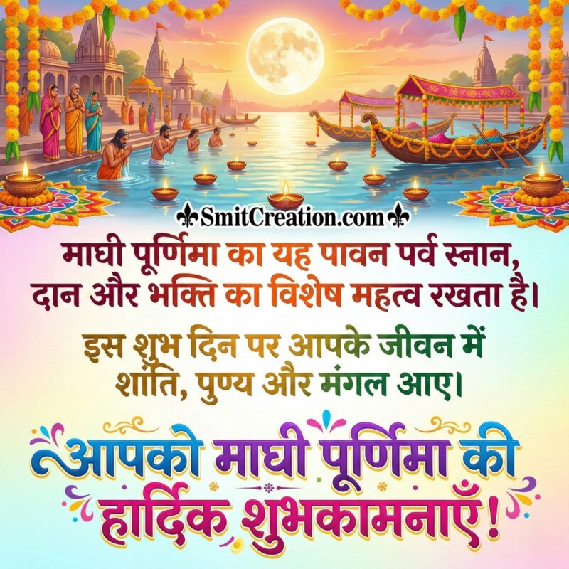 Happy Maghi Purnima Hindi Wishes Image
