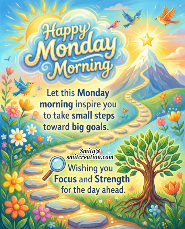 Motivational Monday Morning Quote Wish Image