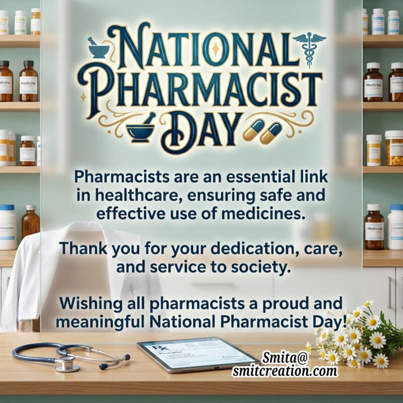National Pharmacist Day Message In English Image