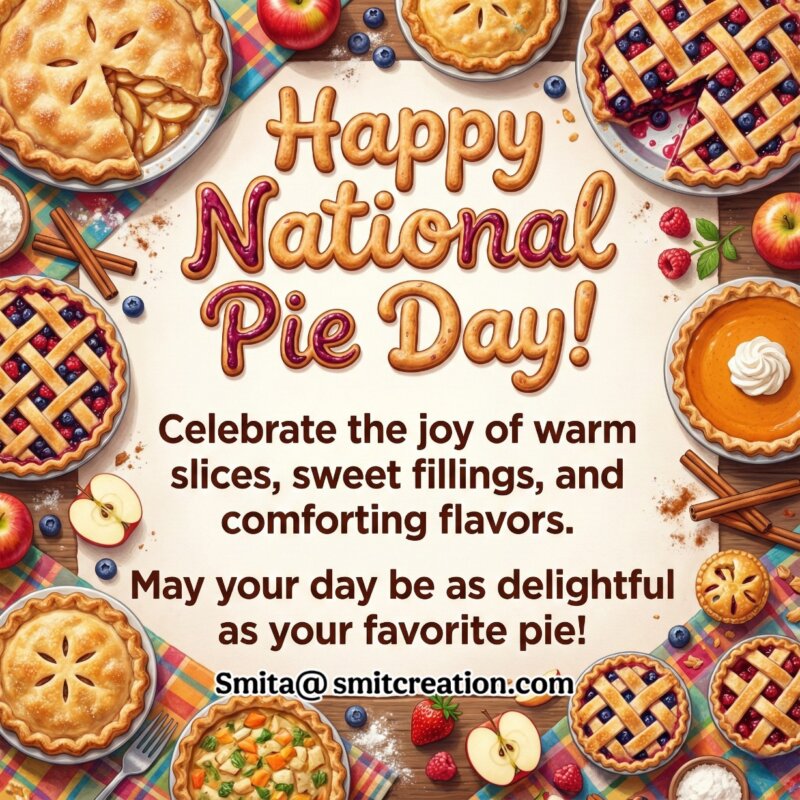 National Pie Day Celebration Wishes