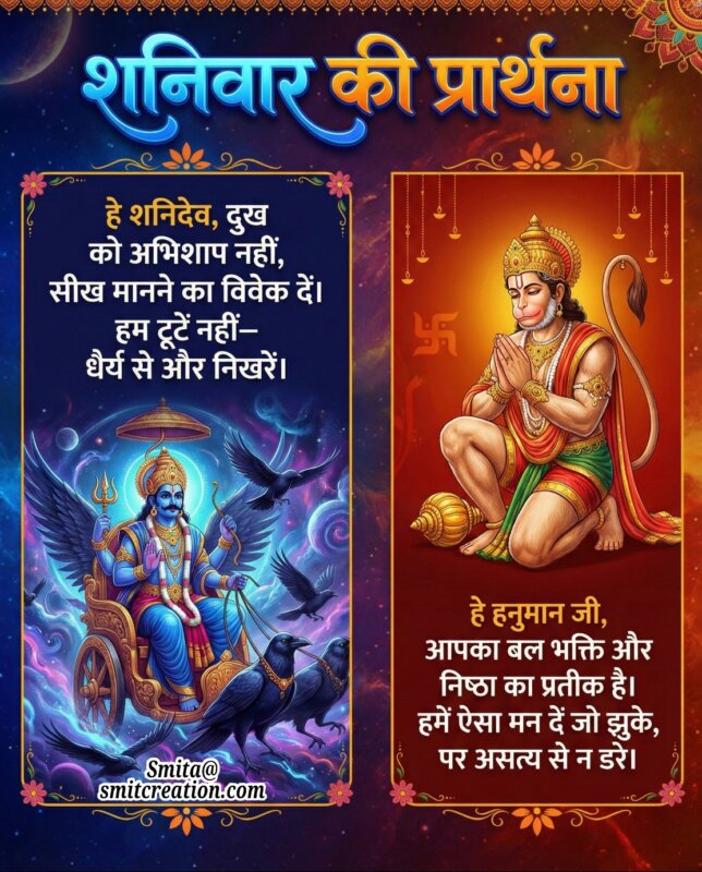 Shanivar Shani Dev Hanuman Ki Prarthana