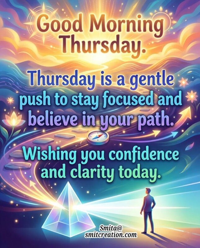 Thursday Morning Focus And Belief Quote Image