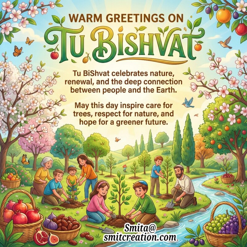 Tu Bishvat Environmental Greetings Image