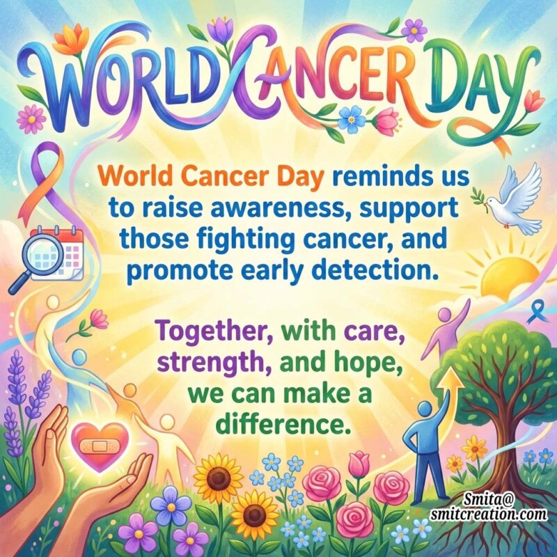 World Cancer Day Awareness Message Image
