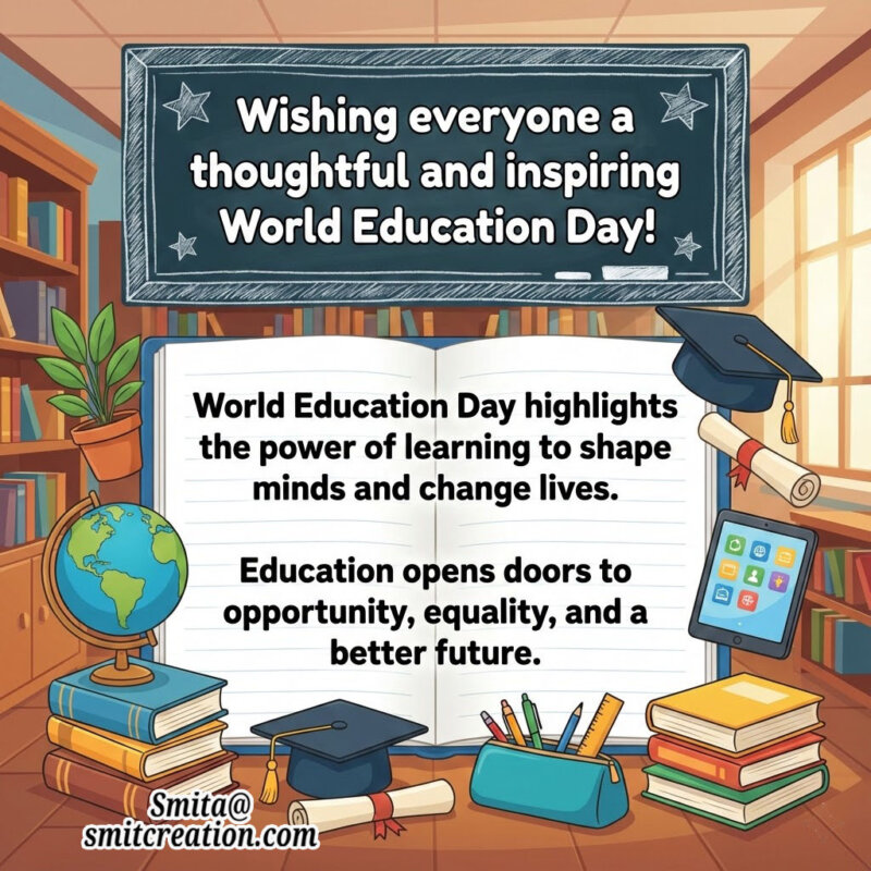 World Education Day Awareness Message