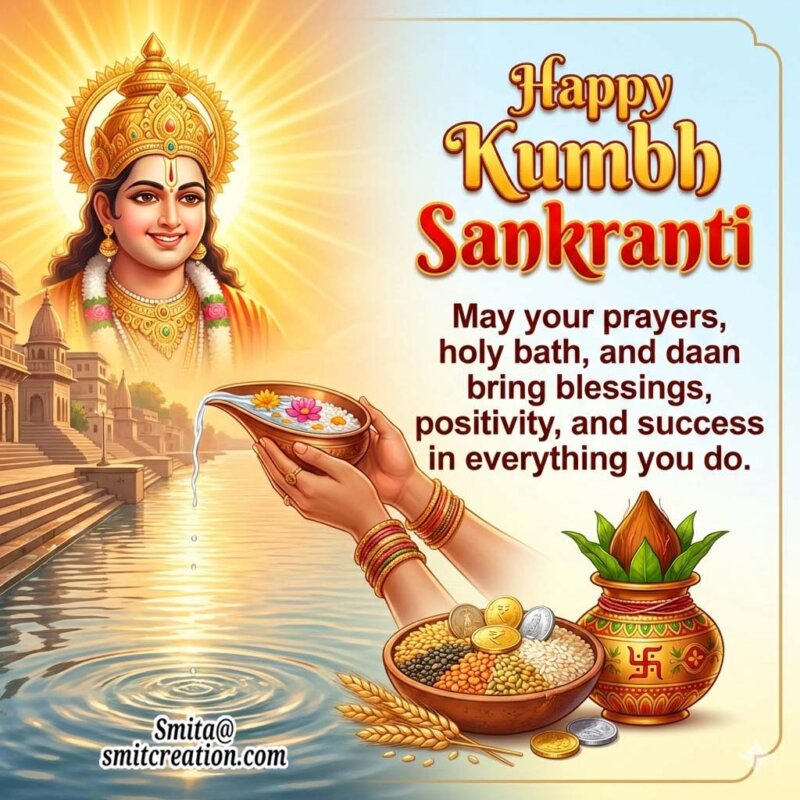 Happy Kumbha Sankranti Prayer Blessing
