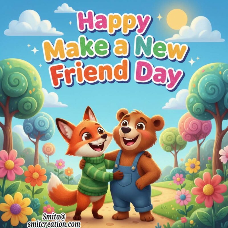 Happy Make a New Friend Day Image