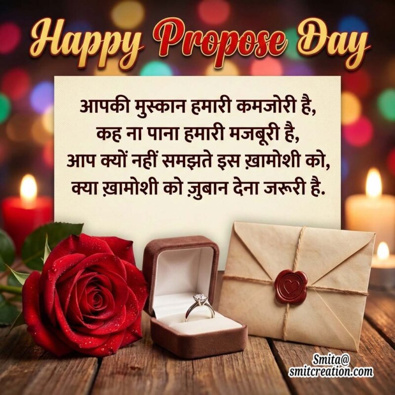 Happy Propose Day Hindi Message