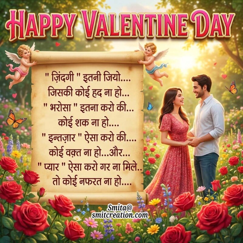 Happy Valentine Day Hindi Image