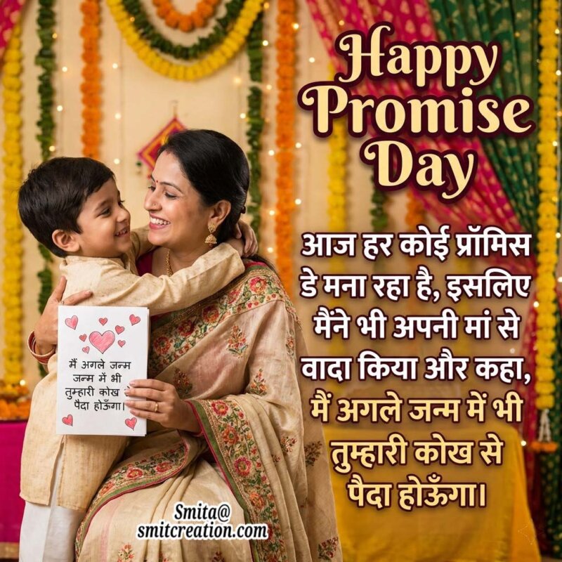 Promise Day Hindi Message For Mother