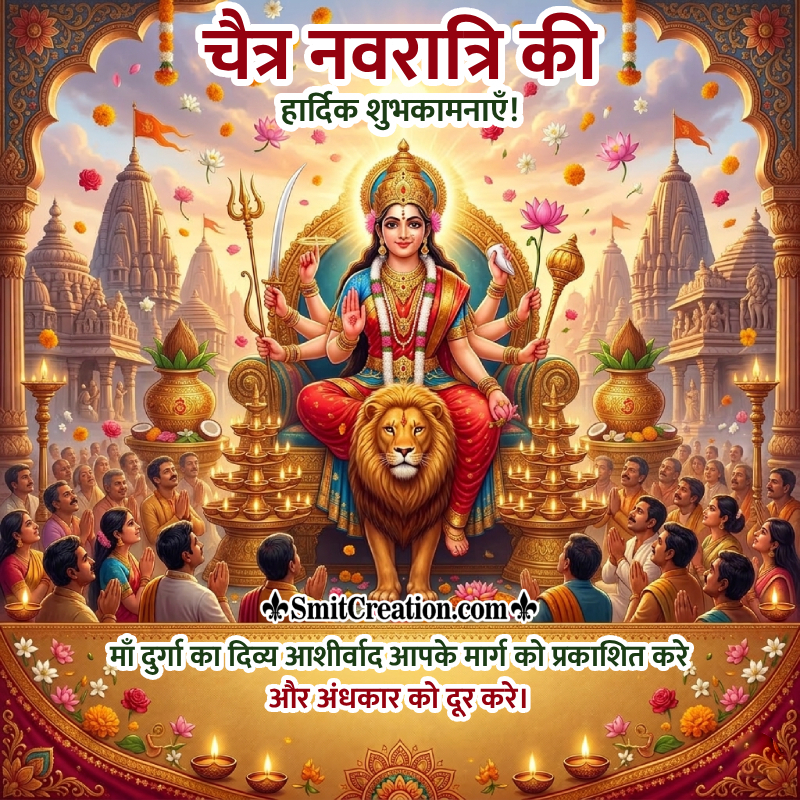 Chaitra Navratri Ki Shubhkamnaye Best Hindi Picture