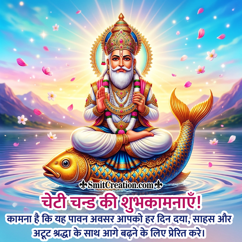 Cheti Chand Ki Shubhkamnaye Nice Hindi Picture
