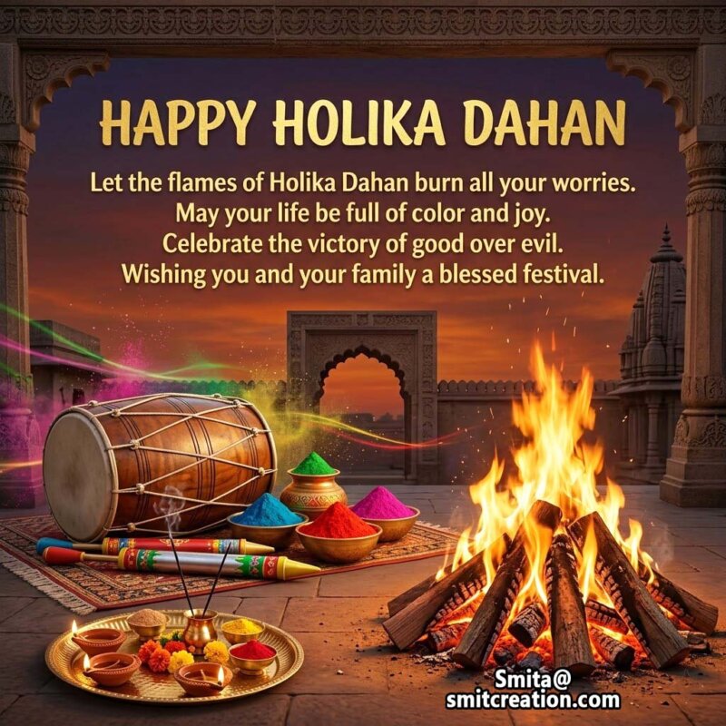 Happy Holi Greeting Card