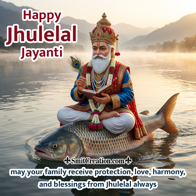 Happy Jhulelal Jayanti Blessings Image