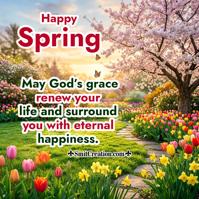 Happy Spring Beautiful Wishing Image