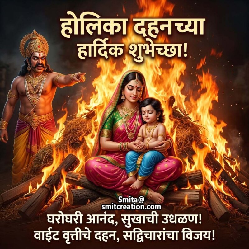 Holika Dahan Chya Hardik Shubhechcha