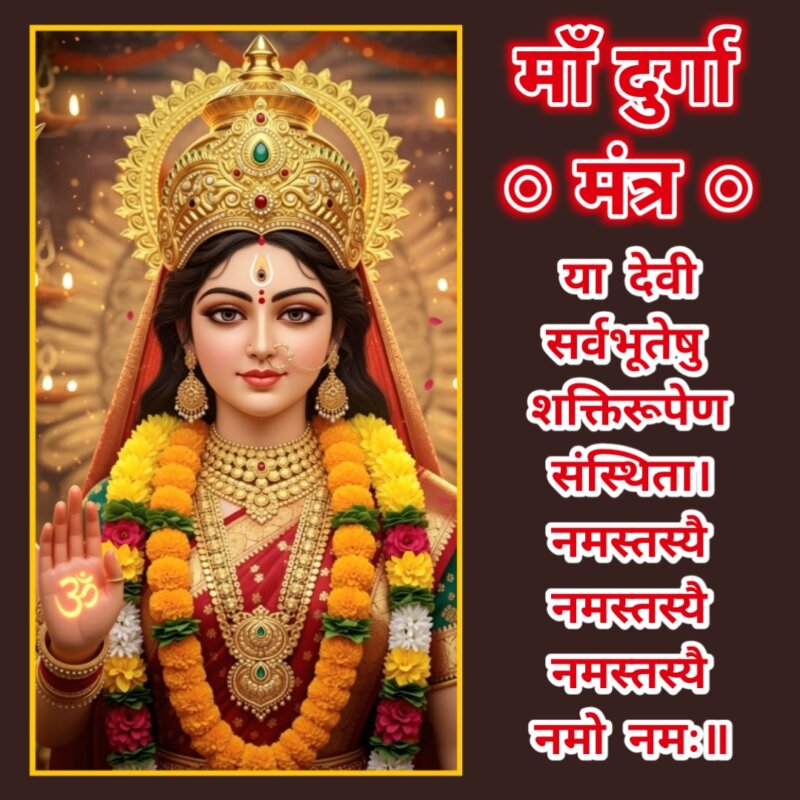 Maa Durga Mantra Ya Devi Sarvabhuteshu Shakti Rupe