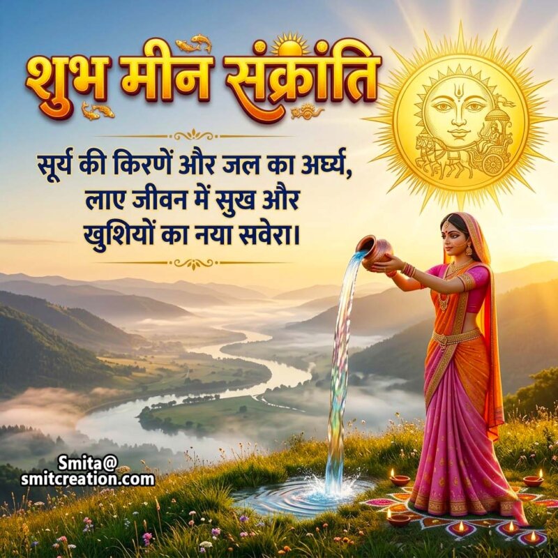 Meena Sankranti Hindi Surya Puja Wish