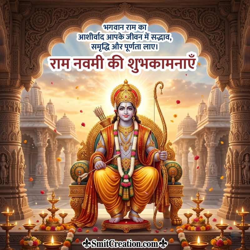 Ram Navami Ki Shubhkamnaye Nice Hindi Wish Pic