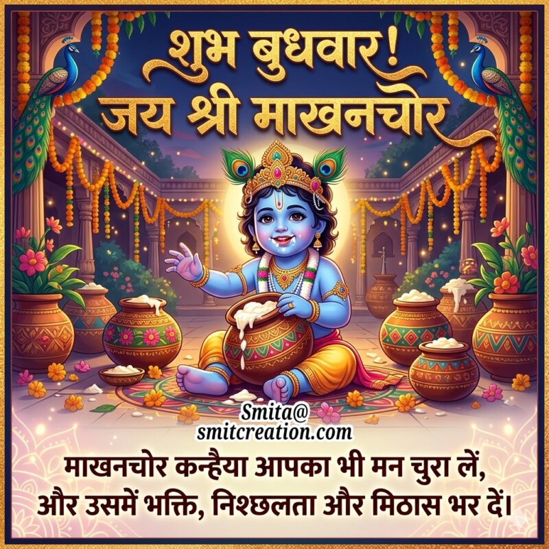 Shubh Budhvar Krishna Bhakti Message