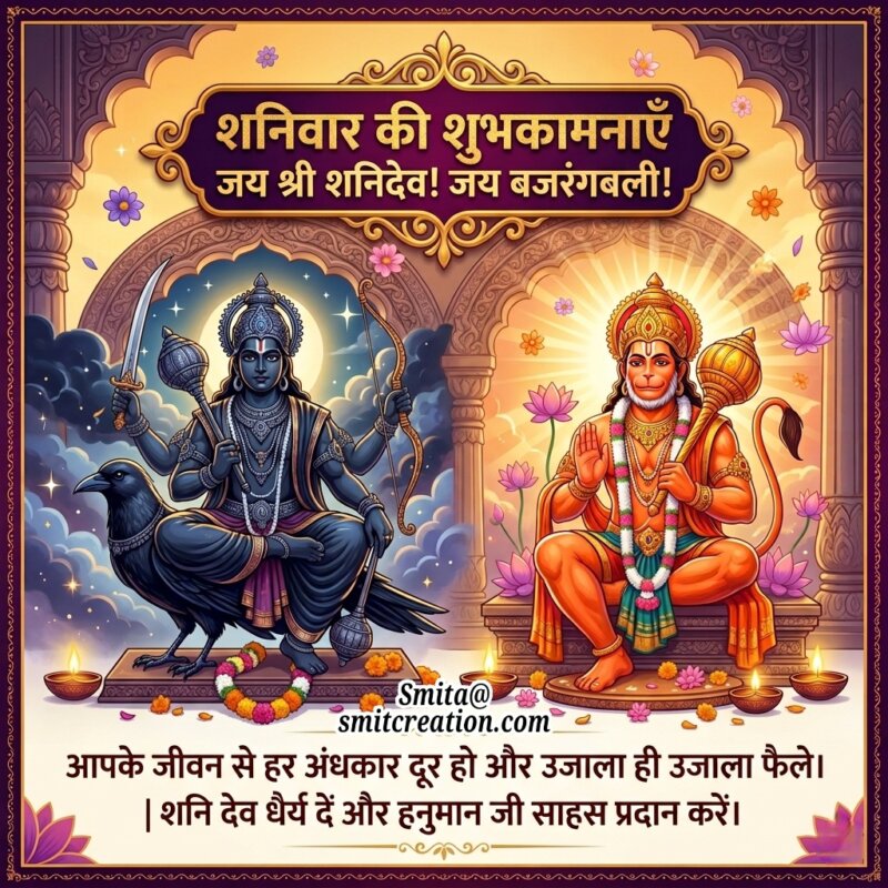 Shubh Shanivar Message Shani Dev Aur Hanuman Krupa
