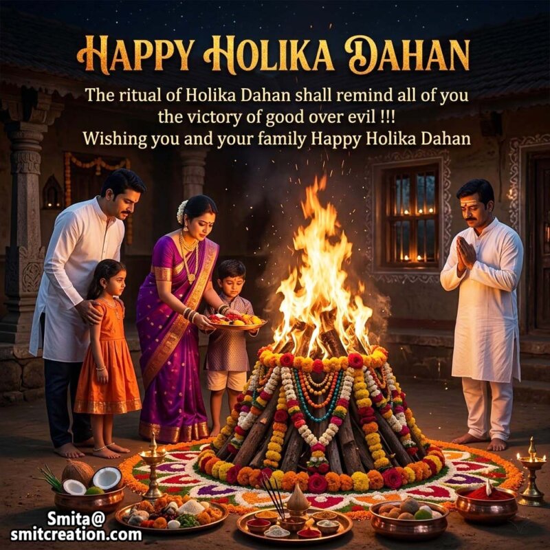 Wishing You And Your Family Happy Holika Dahan
