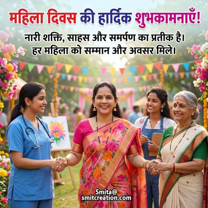 Womens Day Hindi Greeting Message Image