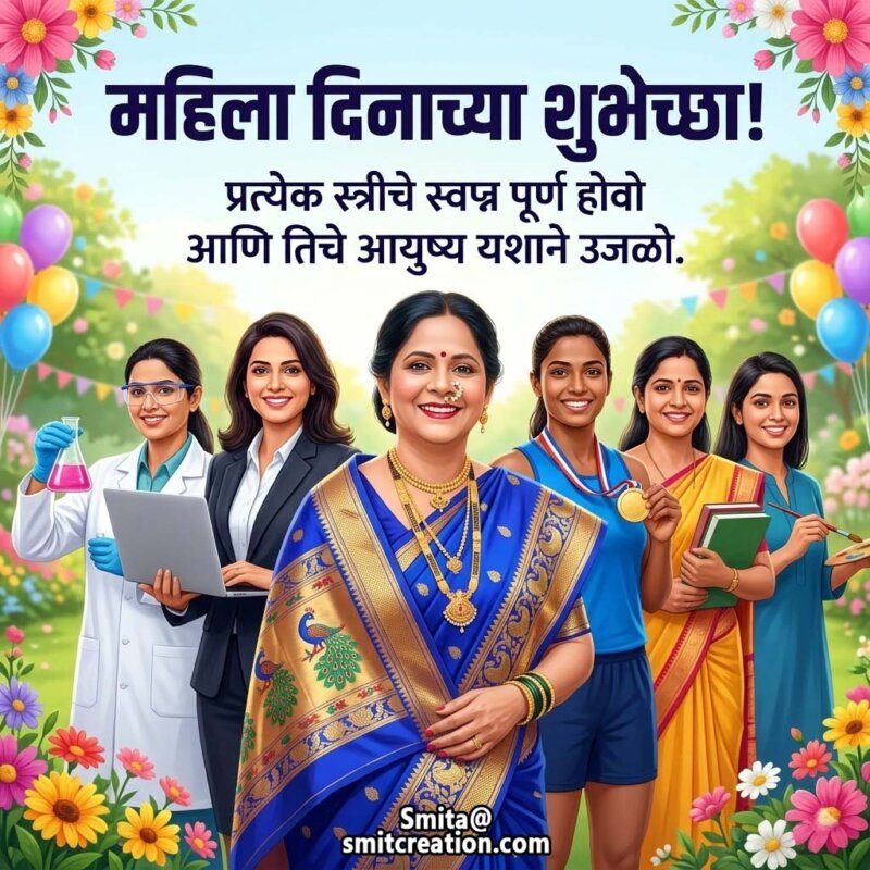 Womens Day Marathi Wishes Message Image