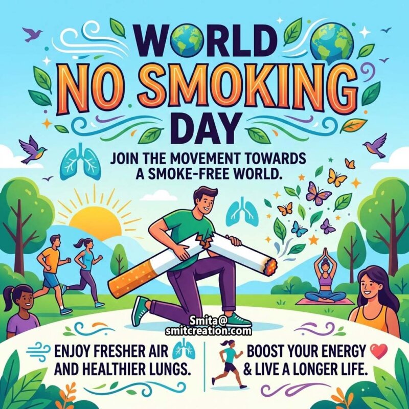 World No Smoking Day Awareness Message Image