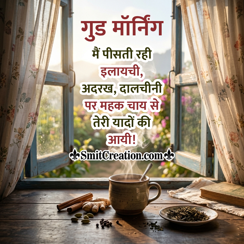 Awesome Good Morning Tea Shayari Best Pic