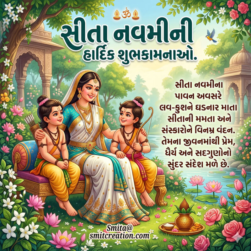 Best Sita Navami Gujarati Message Image