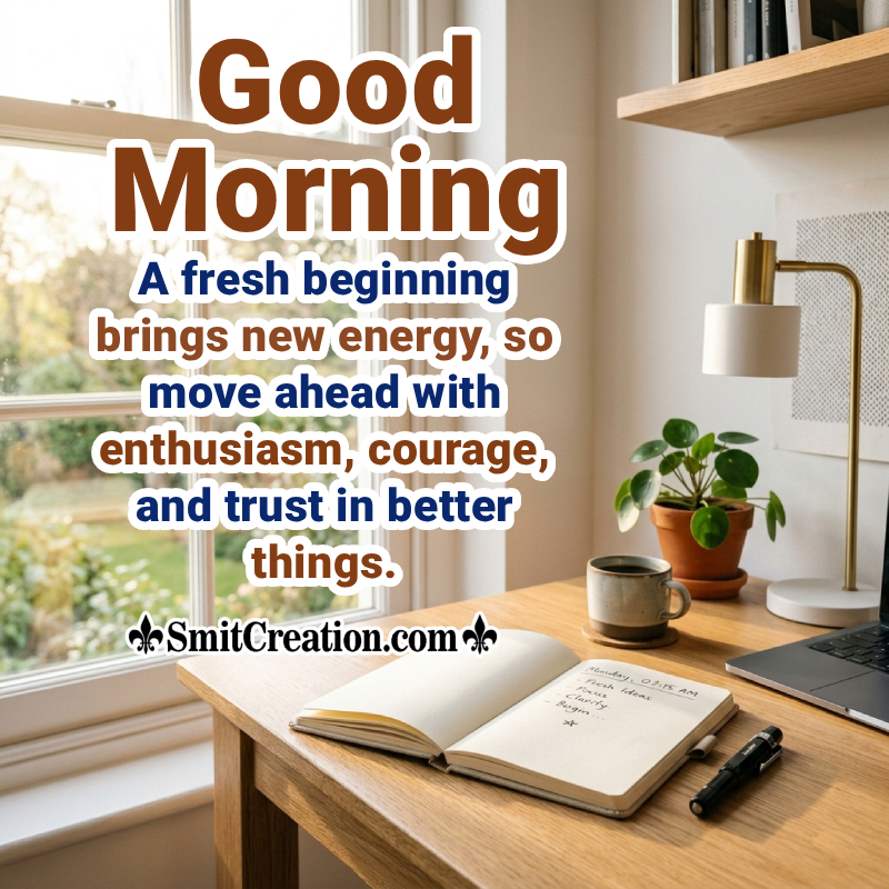Good Morning Fresh Beginning Message Pic