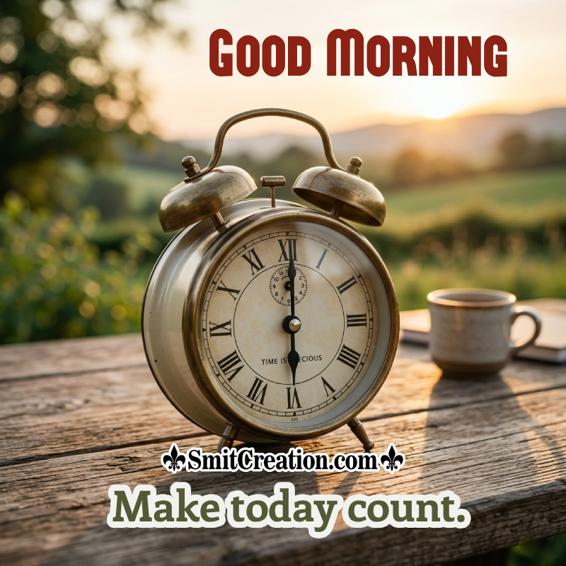 Good Morning Life Quote With Cup Of Tea Picture