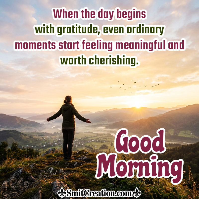 Good Morning Meaningful Message Image