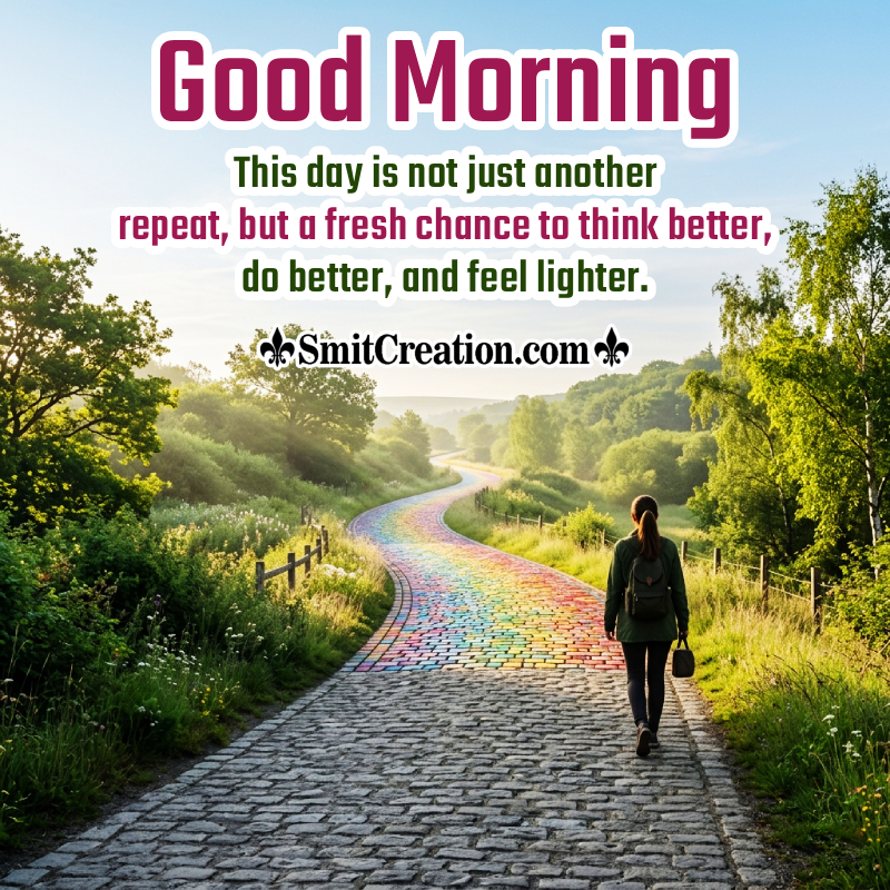 Good Morning Message Photo About Fresh Chance