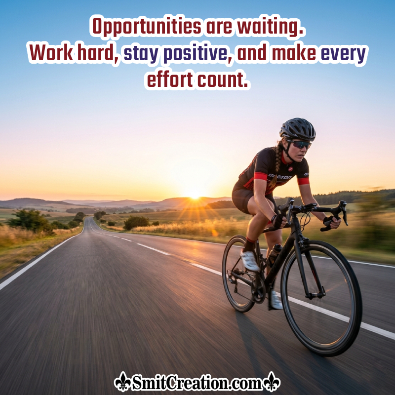 Good Morning Stay Positive Success Message Image