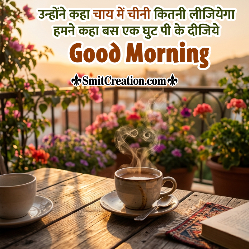 Good Morning Tea Shayari Best Image