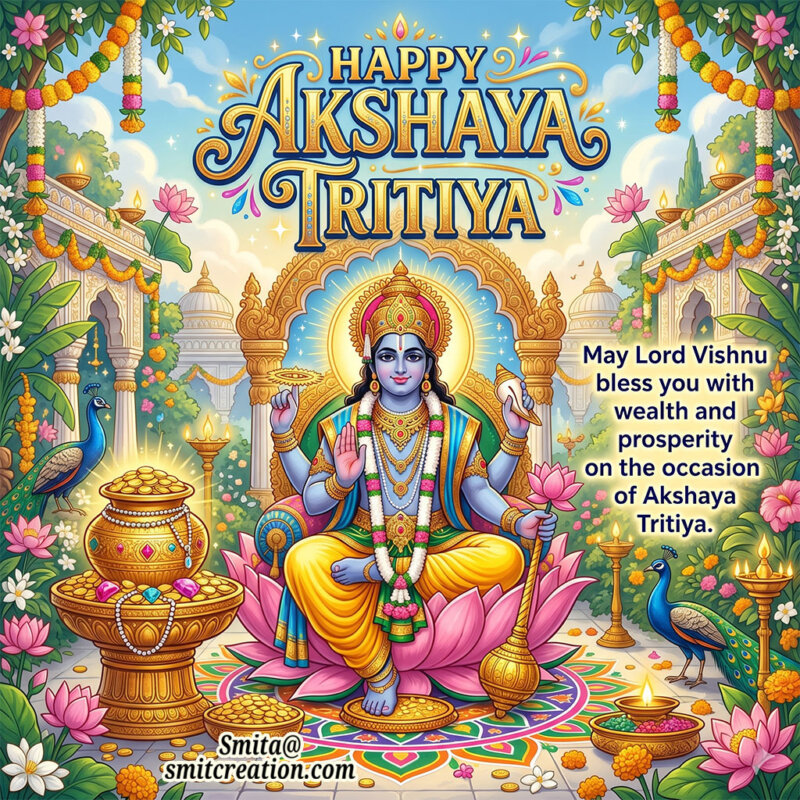Happy Akshaya Trithiya – May Lord Vishnu Bless You