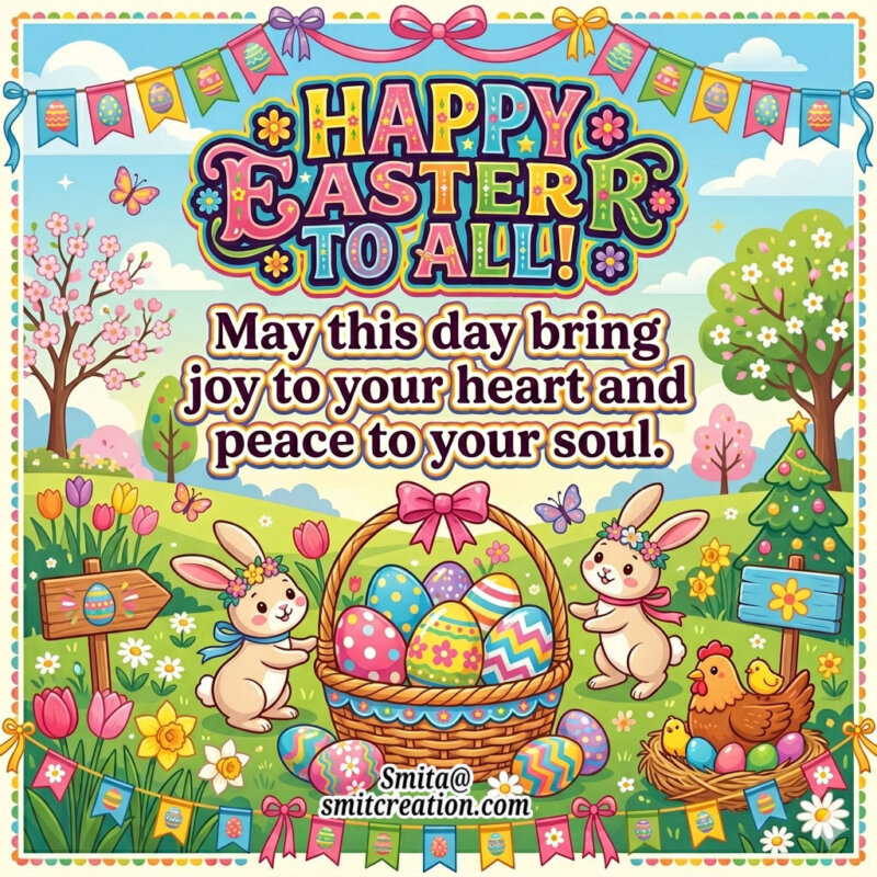 Happy Easter Wishes for Social Media Image