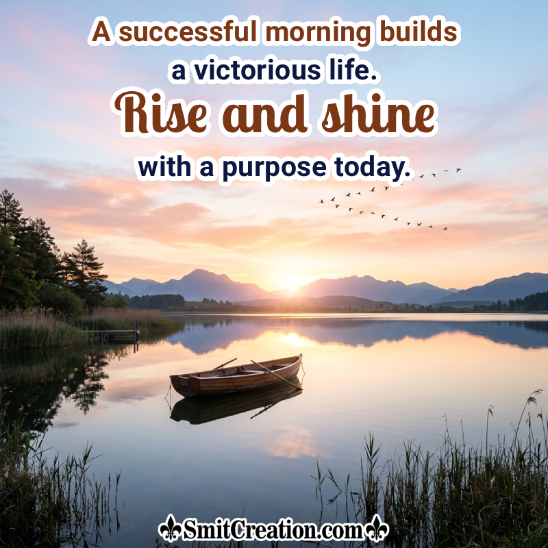 Rise And Shine Successful Morning Wish Pic