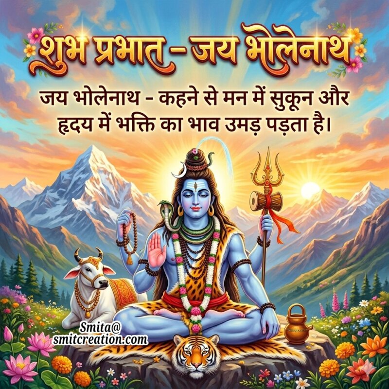 Shubh Prabhat Bholenath Bhakti Message