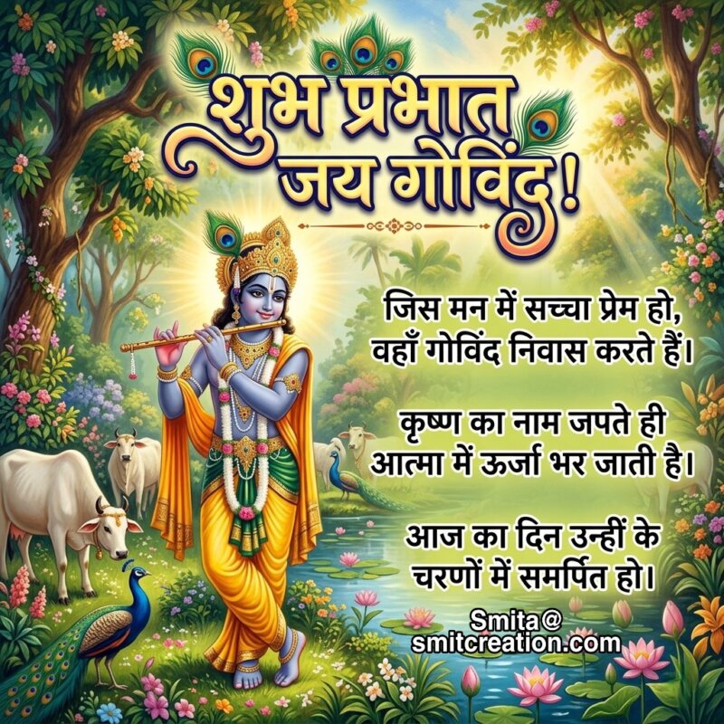 Shubh Prabhat Govind Bhakti Message